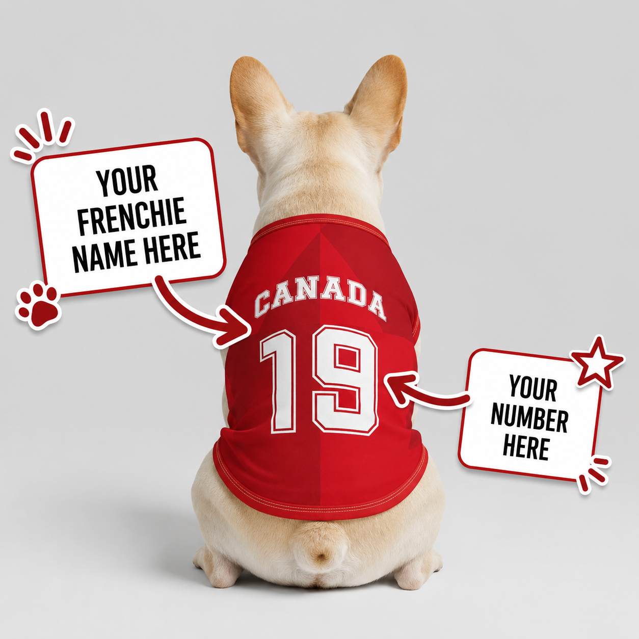 Personalized canada home - jerseys for Frenchies