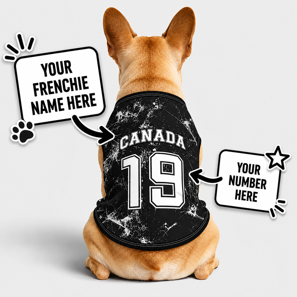 Personalized canada away - jerseys for Frenchies