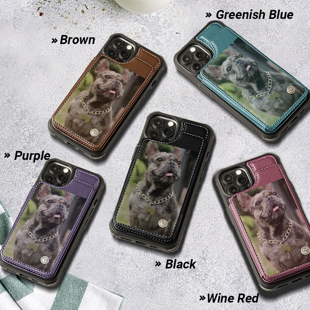 Lula - Personalized  Leather Wallet Case for for iPhone & Samsung