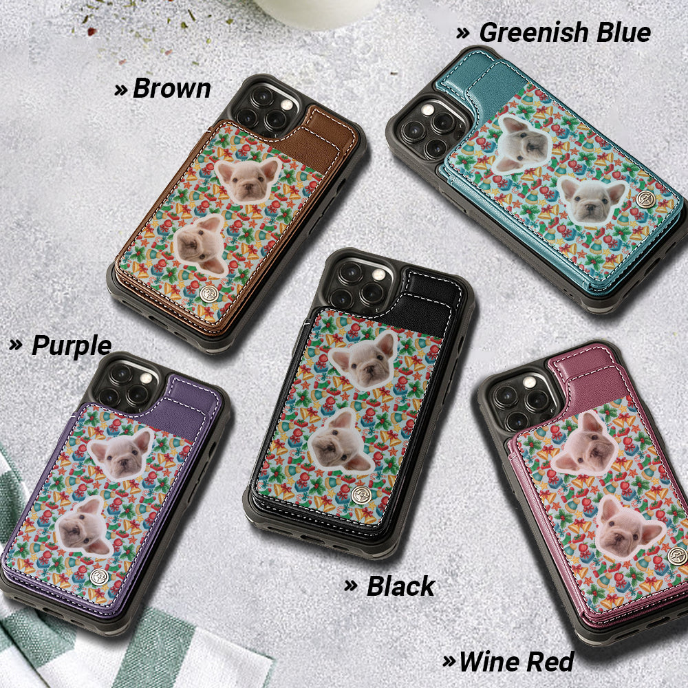 Ames - Personalized  Leather Wallet Case for for iPhone & Samsung