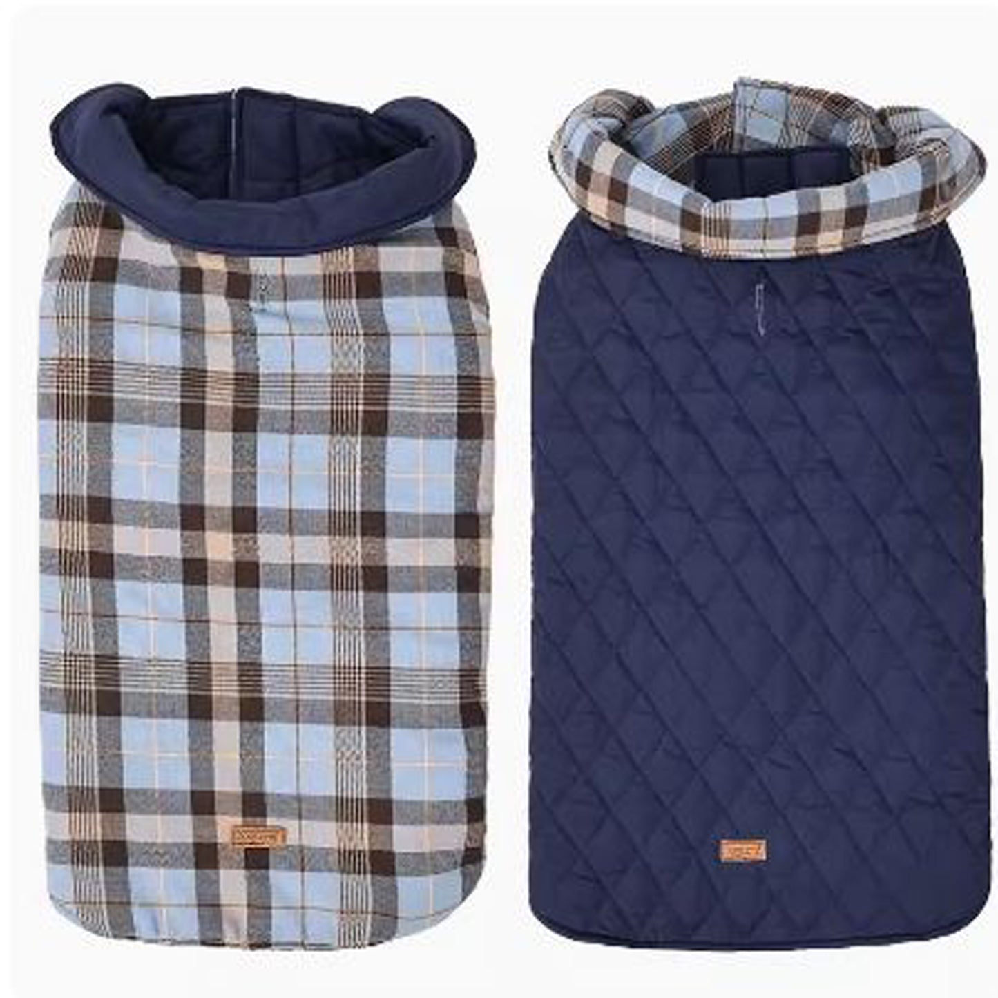 Cozy Frenchie Double-Sided Plaid Vest