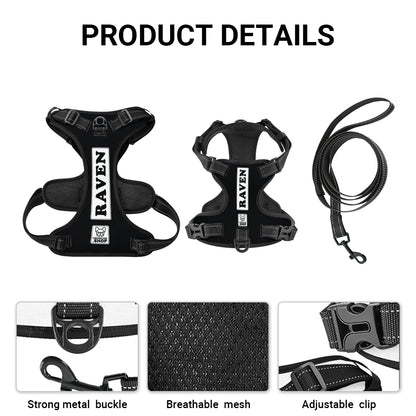 Raven - Personalized No-Pull French Bulldog Dog Harness