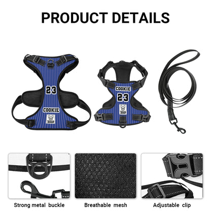 Duchess - Personalized No-Pull French Bulldog Dog Harness