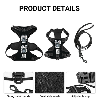 Esther - Personalized No-Pull French Bulldog Dog Harness