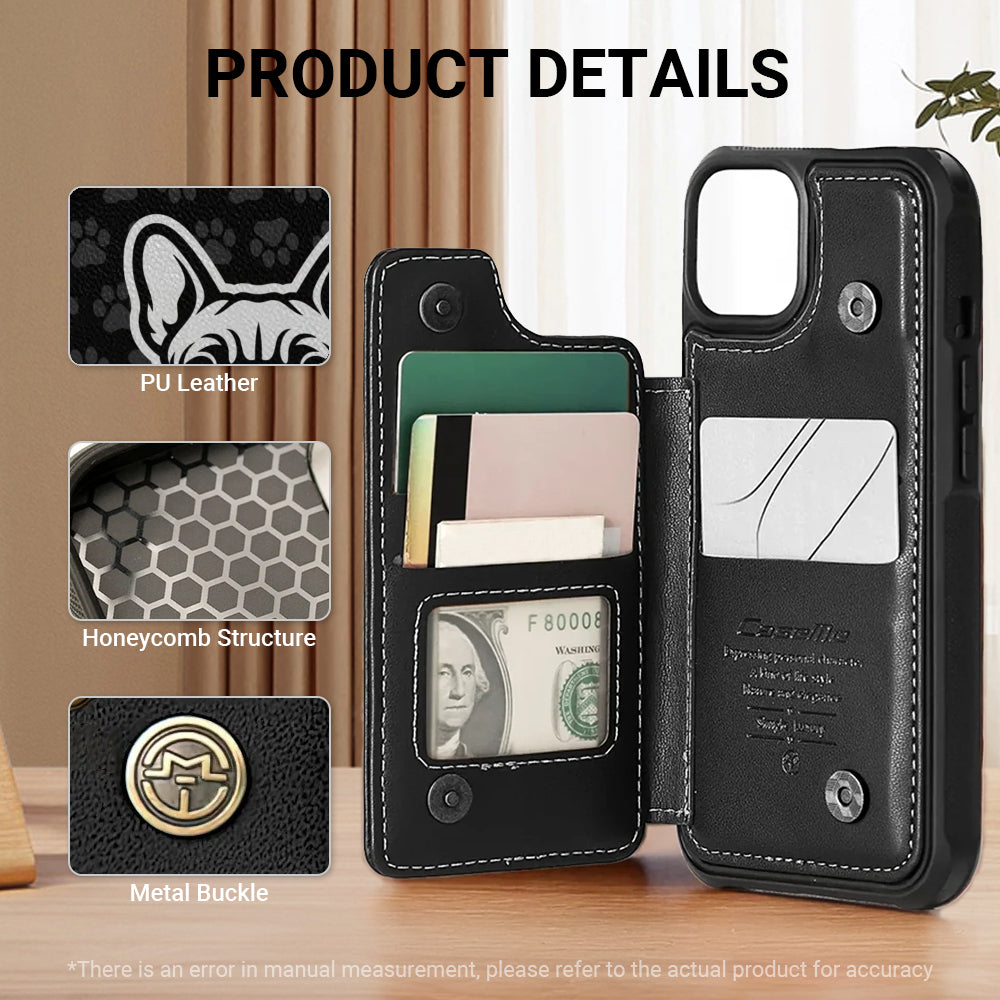 Alexandre - Personalized  Leather Wallet Case for for iPhone & Samsung