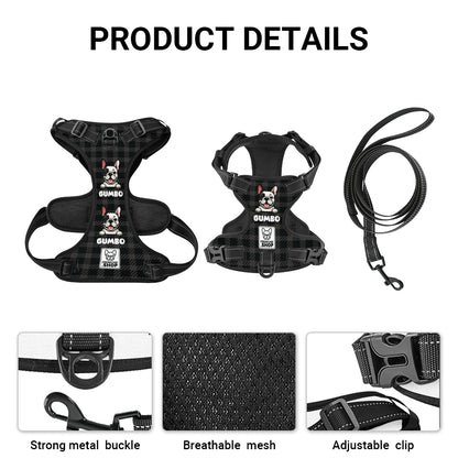 Jaq - Personalized No-Pull French Bulldog Dog Harness