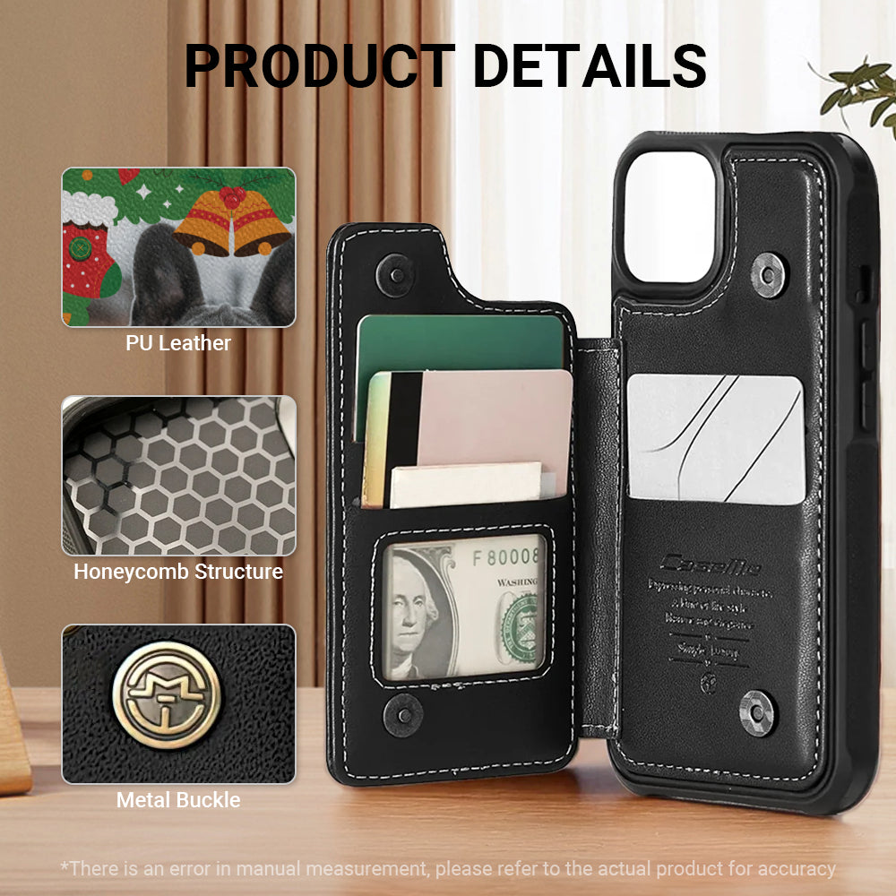 Cort - Personalized  Leather Wallet Case for for iPhone & Samsung