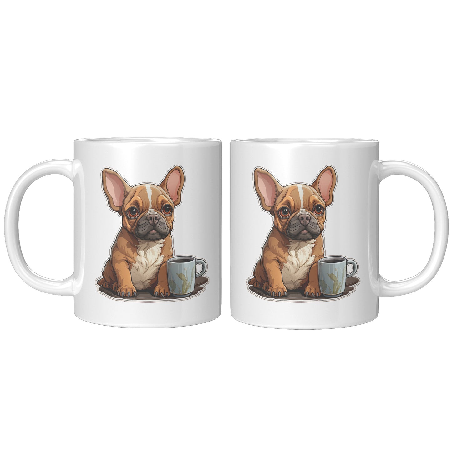 Delightful French Bulldog Artistry Coffee Mug - A Dog Lover's Dream
