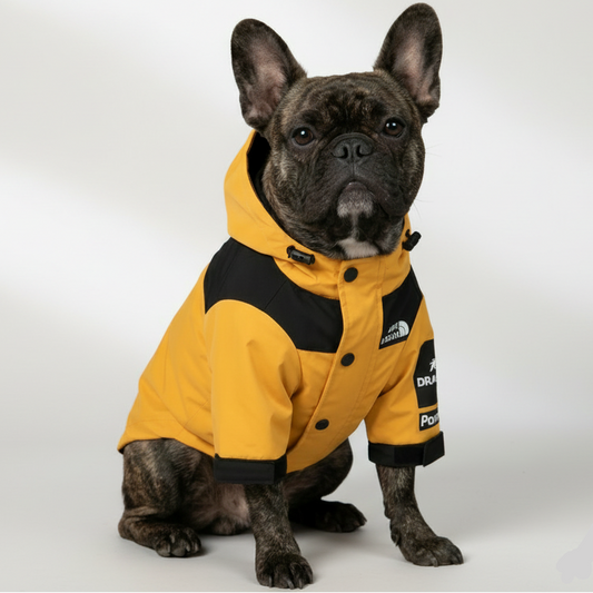StormPaw Frenchie Windproof Raincoat - Waterproof Hooded Dog Jacket