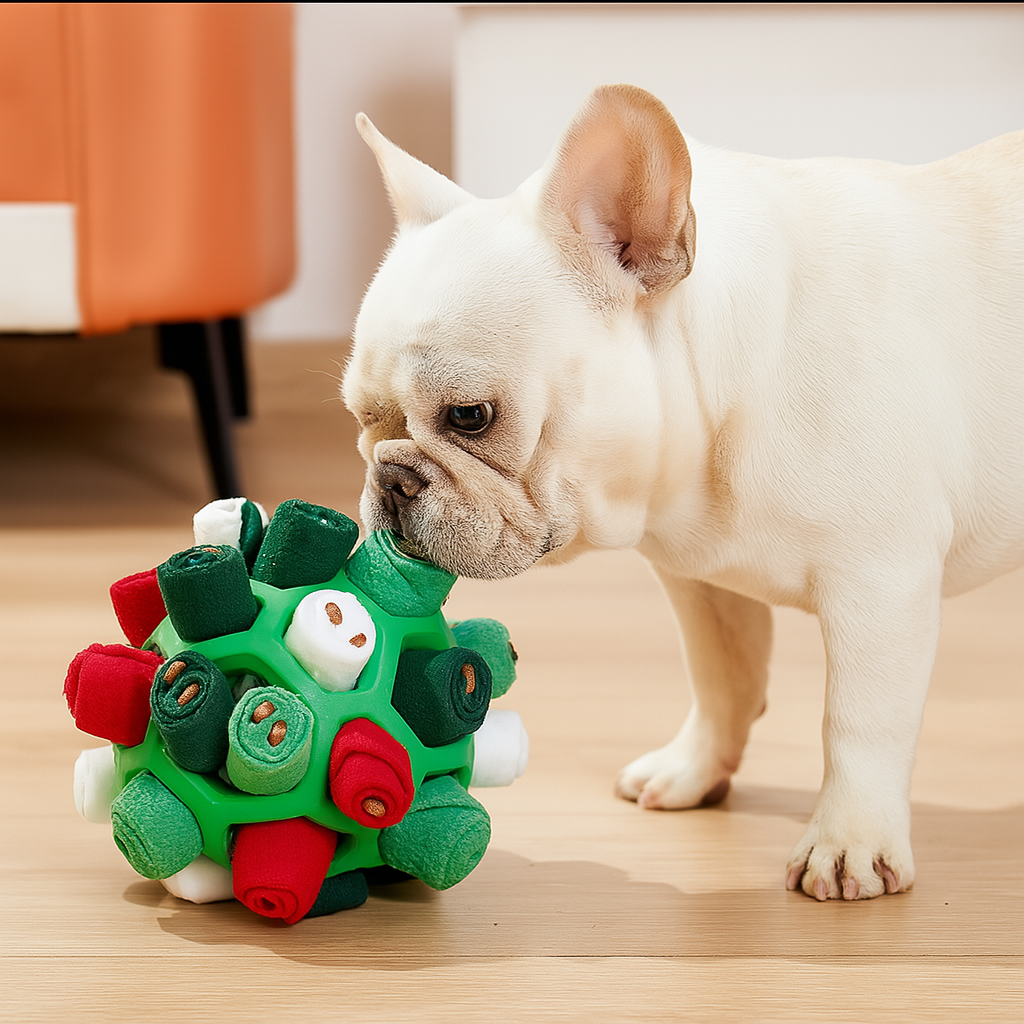 Fangorb Frenchie Sniffing Puzzle Ball