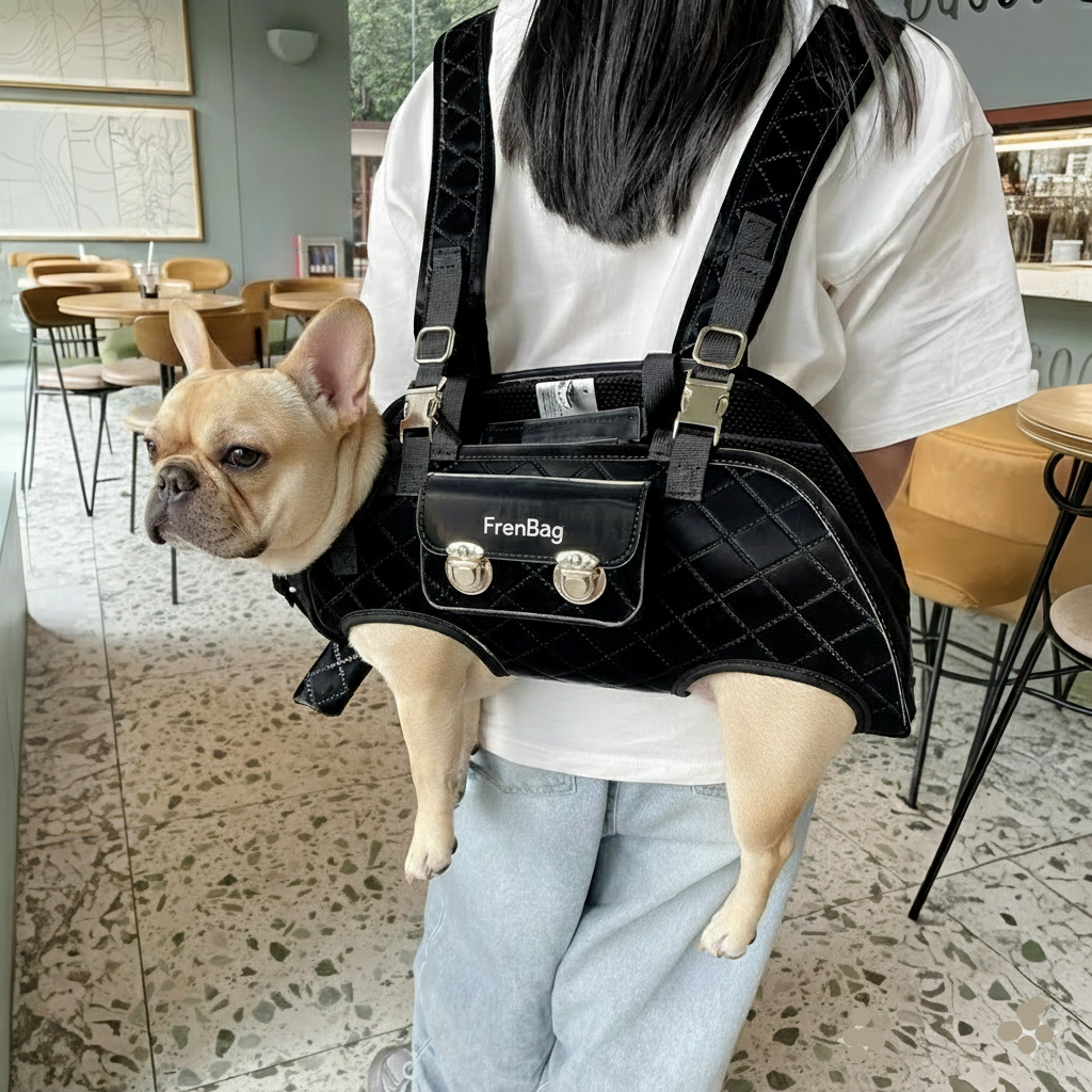 FrenBag Frenchie Backpack Carrier – Ergonomic Breathable Travel Dog Carrier