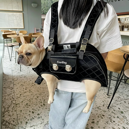 FrenBag Frenchie Backpack Carrier – Ergonomic Breathable Travel Dog Carrier