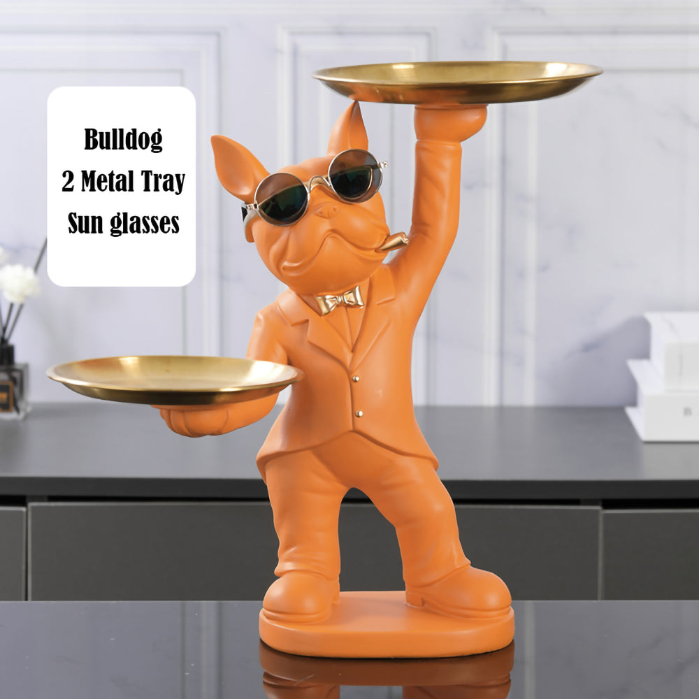 French-Bulldog-Sculpture-A-Charming-Interior-Decor-Accent-with-2-Metal-Trays-www.frenchie.shop