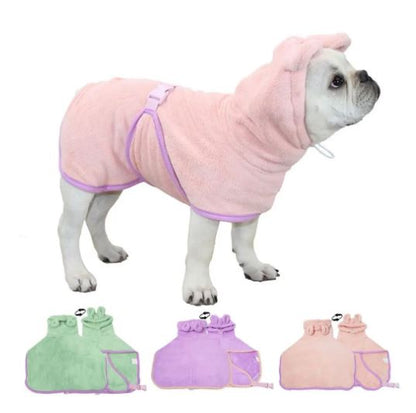 French Bulldog Bathrobe Hoodie