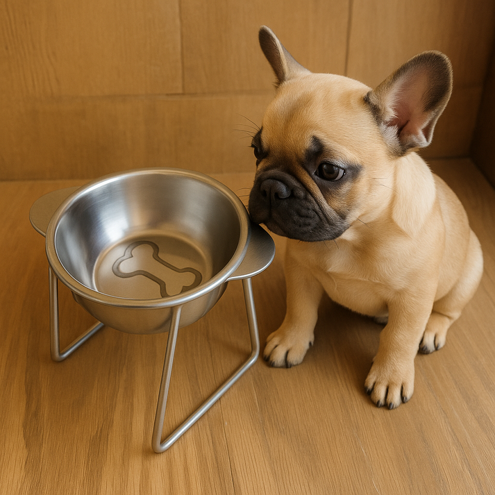 French Bulldog Food Water Bowl