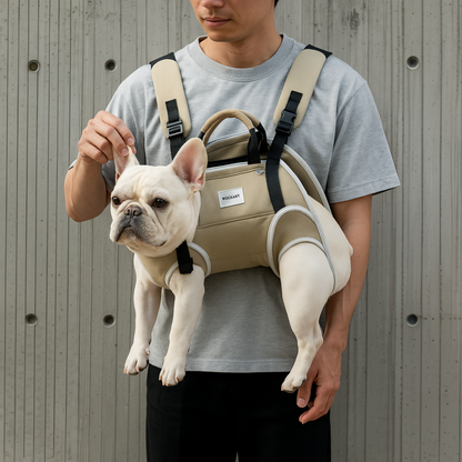 PawVoyage Frenchie Backpack Carrier – Soft Hands-Free Dog Backpack