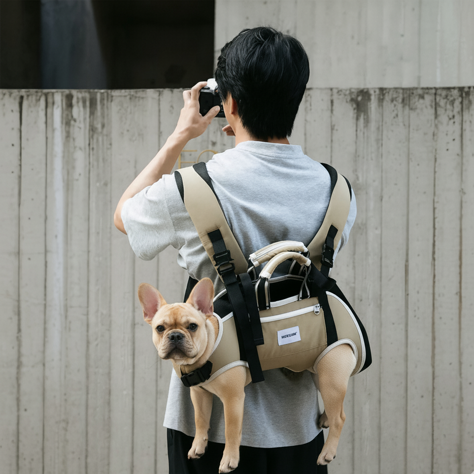 french bulldog mini backpack PawVoyage Frenchie Backpack Carrier – Soft Hands-Free Dog Backpack