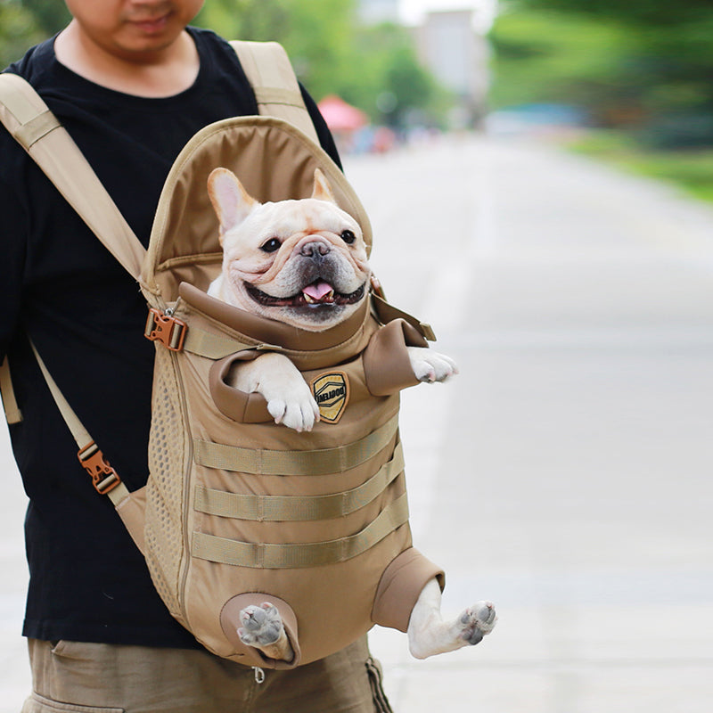 Frenchie Backpack Breathable Frenchie Carrier – Comfort & Safety On-the-Go