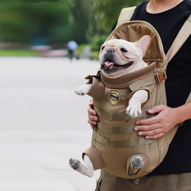 Frenchie Backpack Breathable Frenchie Carrier – Comfort & Safety On-the-Go