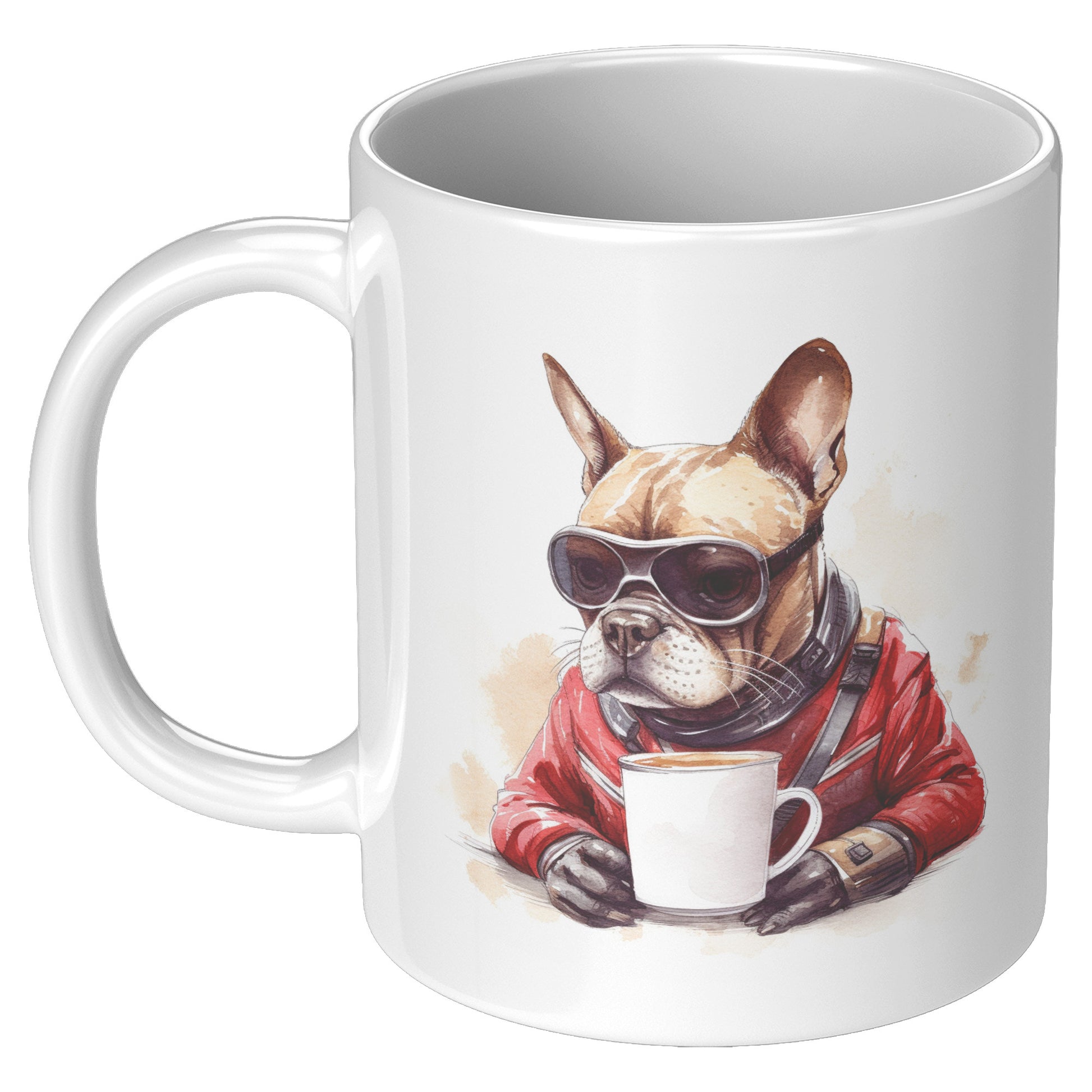 Sweet Frenchie-Themed Ceramic Coffee Mug