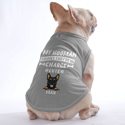 My Hooman - Personalized Frenchie Shirt | Custom Dog T-Shirt for French Bulldogs