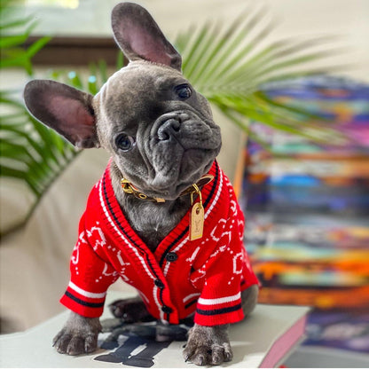 Frenchie Knit Fashion Winter Sweater