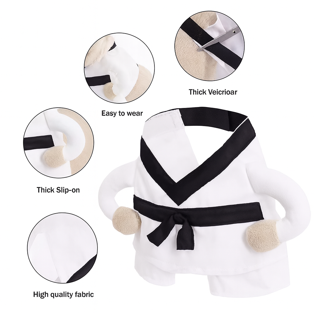 Frenchie Martial Arts Costume details