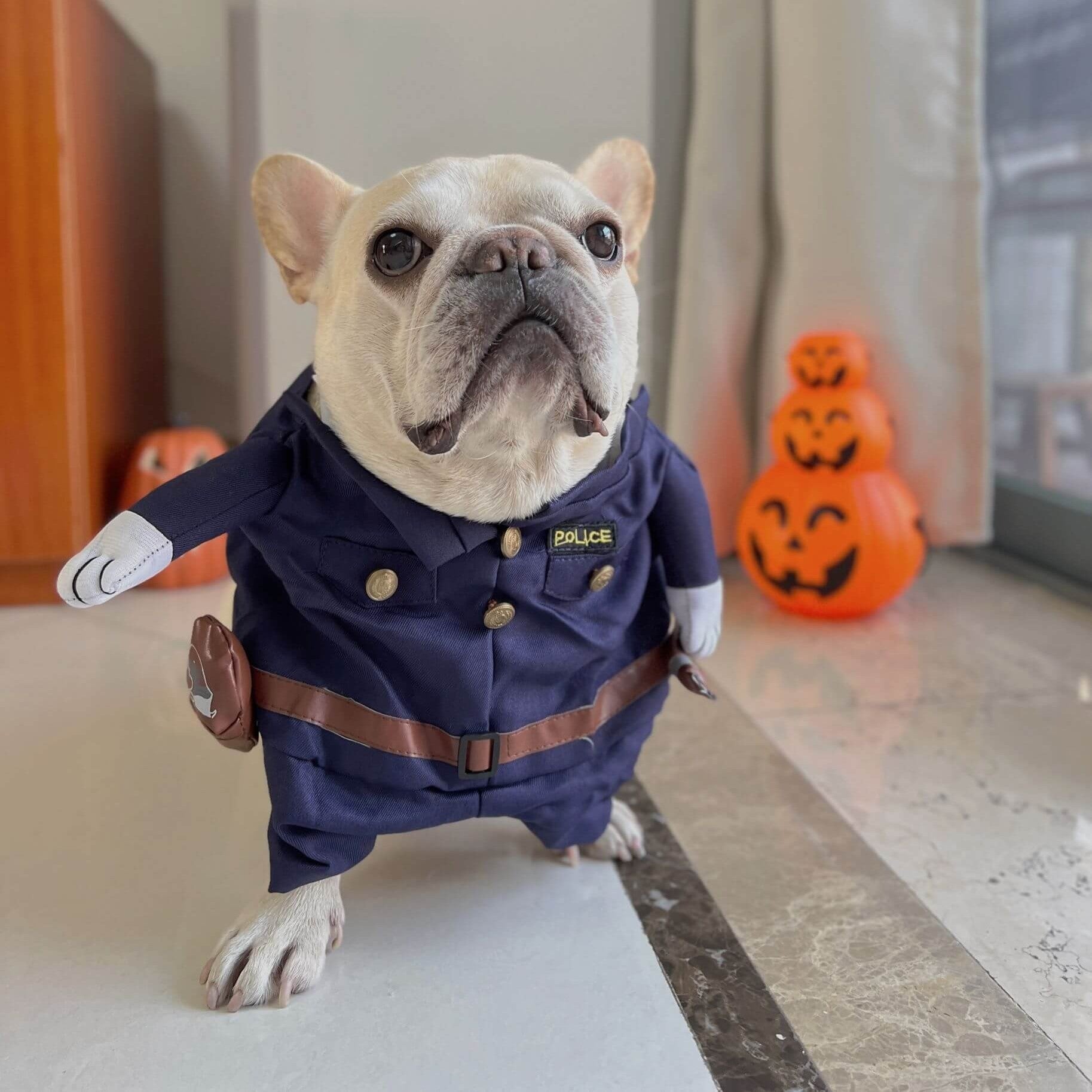 Frenchies funny Police Costume