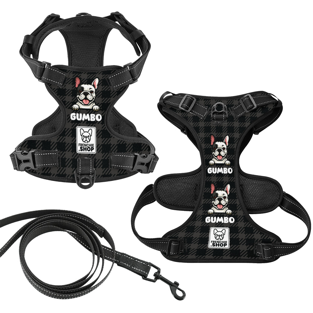 Jaq - Personalized No-Pull French Bulldog Dog Harness