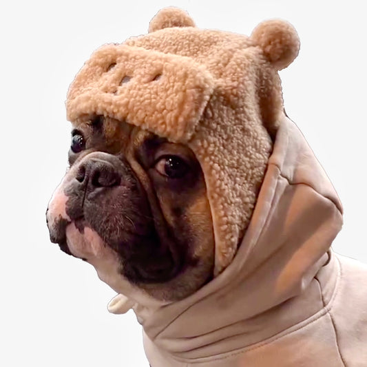 Wool Wonders Frenchie Adorable Winter Hat with Earflaps & Cozy Wool