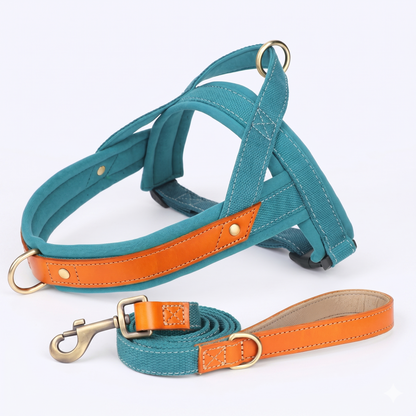 French Bulldog No Pull Collar Harness Leash Set (WS0223)