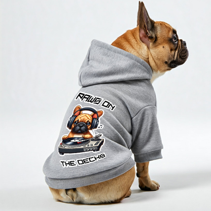 Paws on the Decks - Sudaderas personalizadas de bulldog francés con frases divertidas: elegantes, acogedoras y de primera calidad, 100 % algodón.