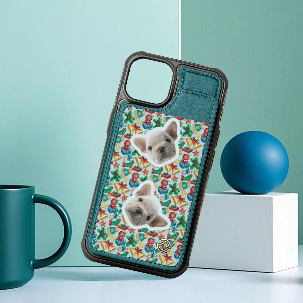 Ames - Personalized  Leather Wallet Case for for iPhone & Samsung