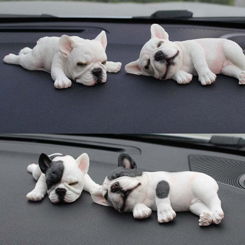 Artistic Sleeping Frenchie Car Interior Decor - Show off Your Canine Love