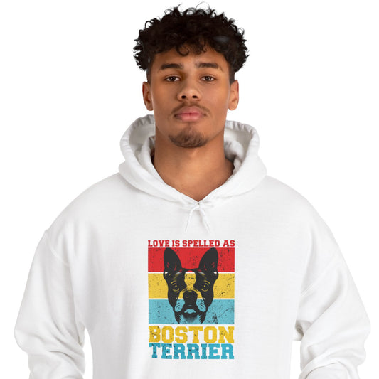 Dash - Sudadera unisex con capucha para los amantes del Boston Terrier 