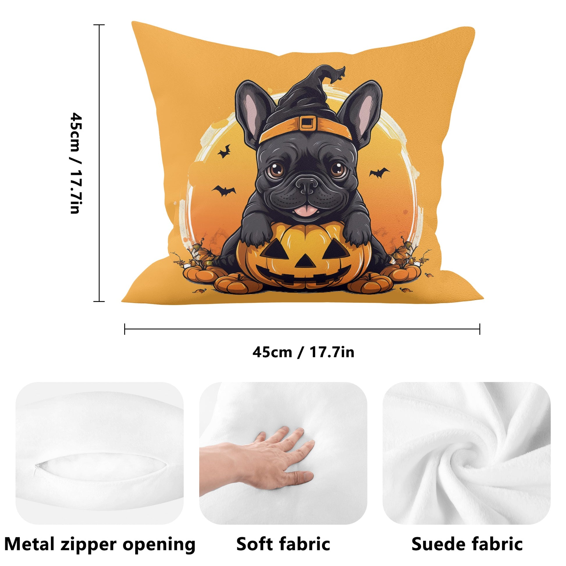 Halloween - Pillow Cover size info