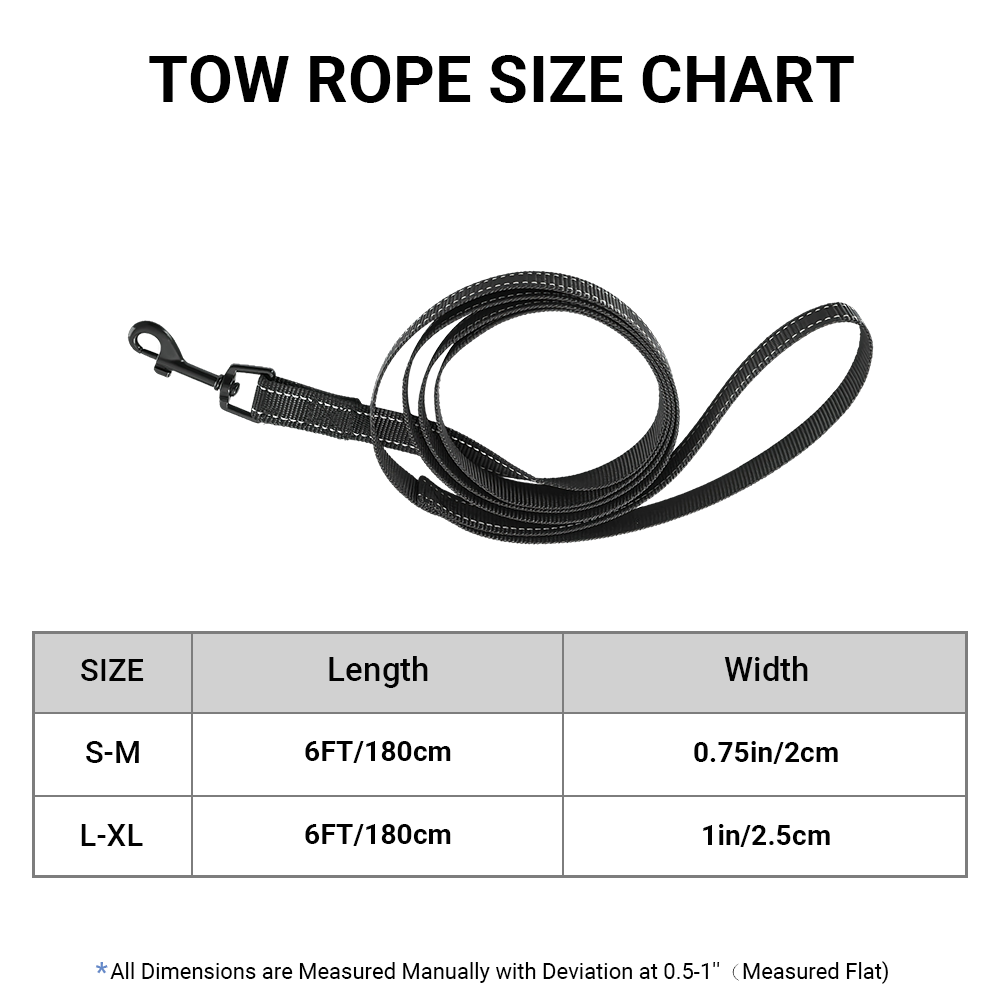 Holly No-Pull Dog Harness size table