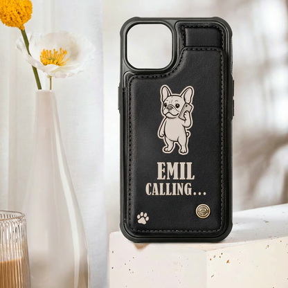 Lola - Personalized  Leather Wallet Case for for iPhone & Samsung