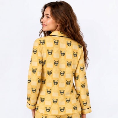 Tily – Matching Frenchie  Pajamas | Soft Satin Pajamas