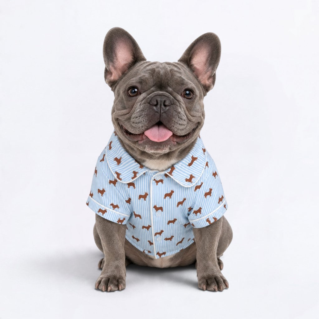 Gigi – Matching Frenchie  Pajamas | Soft Satin Pajamas