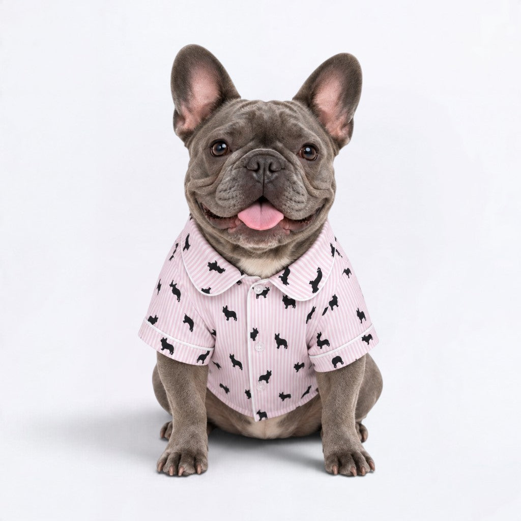 Nala – Matching Frenchie  Pajamas | Soft Satin Pajamas