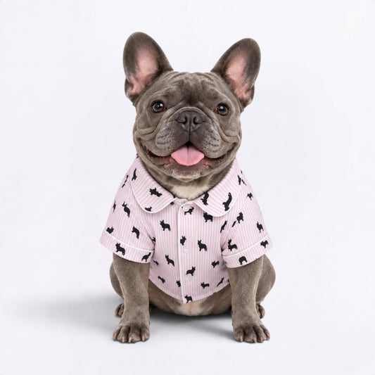 Nala – Matching Frenchie  Pajamas | Soft Satin Pajamas