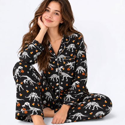 Scout  – Matching Women's Satin Pajamas | Soft Silky Two-Piece Sleepwear Set