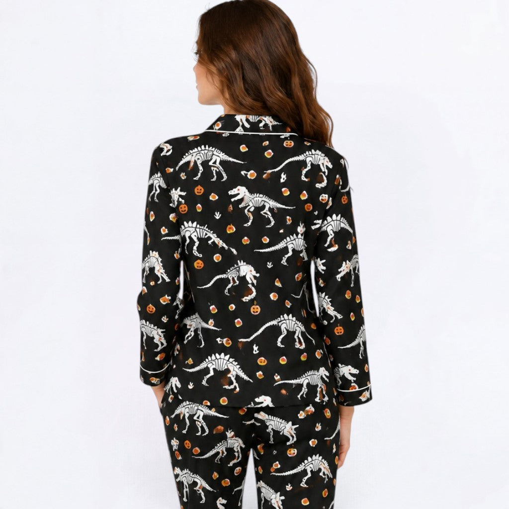 Scout  – Matching Women's Satin Pajamas | Soft Silky Two-Piece Sleepwear Set