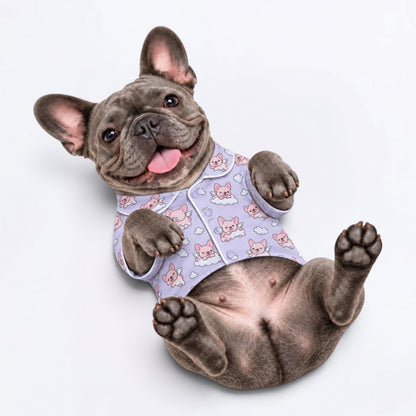 Finn – Matching Frenchie  Pajamas | Soft Satin Pajamas
