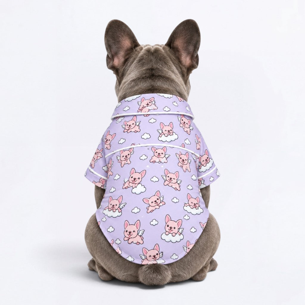 Finn – Matching Frenchie  Pajamas | Soft Satin Pajamas