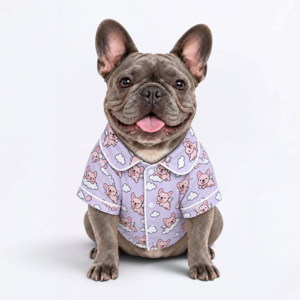Finn – Matching Frenchie  Pajamas | Soft Satin Pajamas