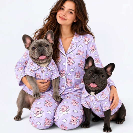 Finn – Matching Women's Satin Pajamas | Soft Silky Two-Piece Sleepwear Set