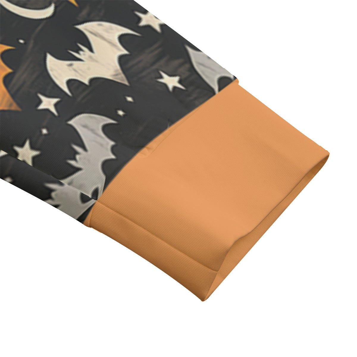 Model wearing Halloween Bats Human Hoodies