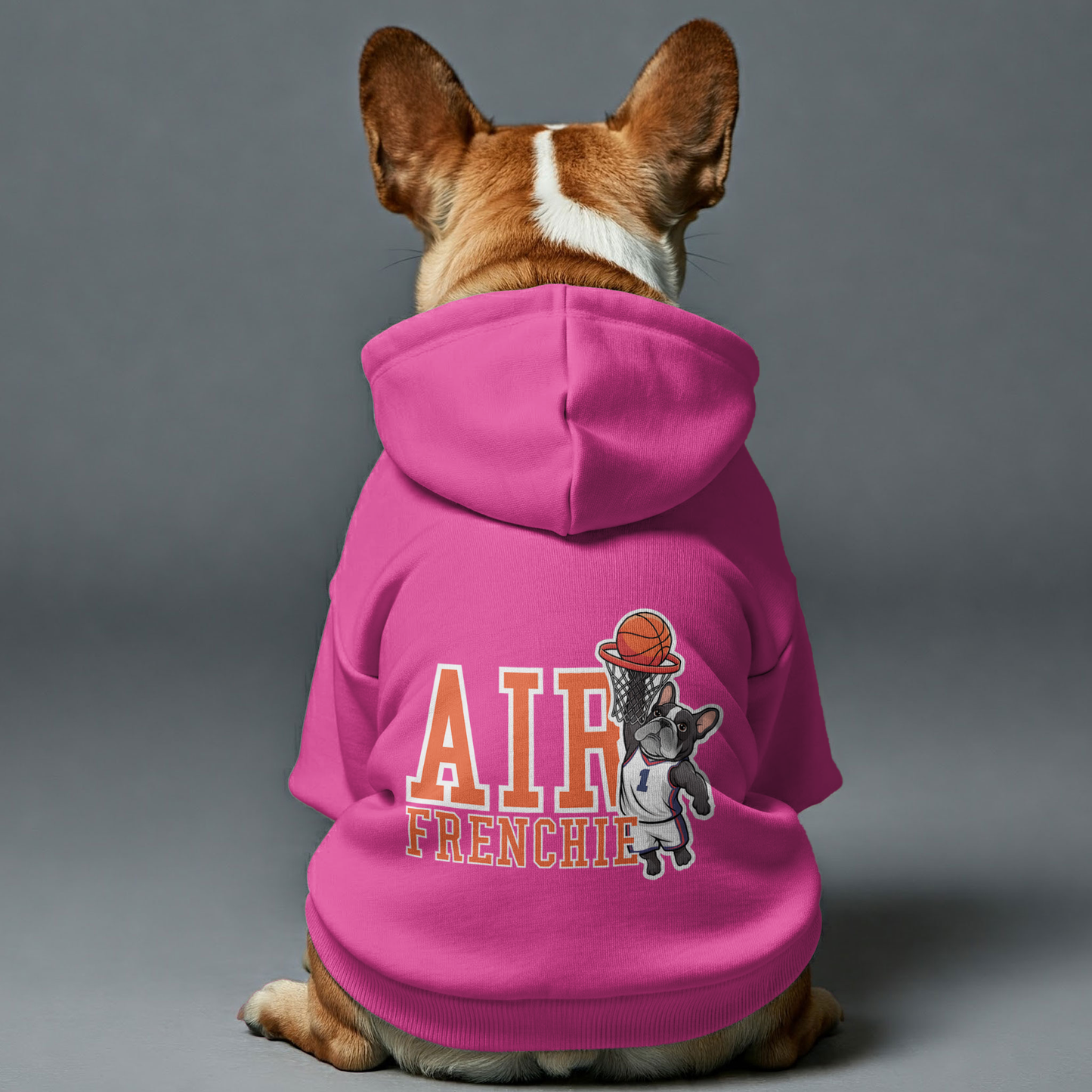 Air Frenchie - Sudadera con capucha personalizada de bulldog francés con frases divertidas: elegante, acogedora y de primera calidad, 100 % algodón.